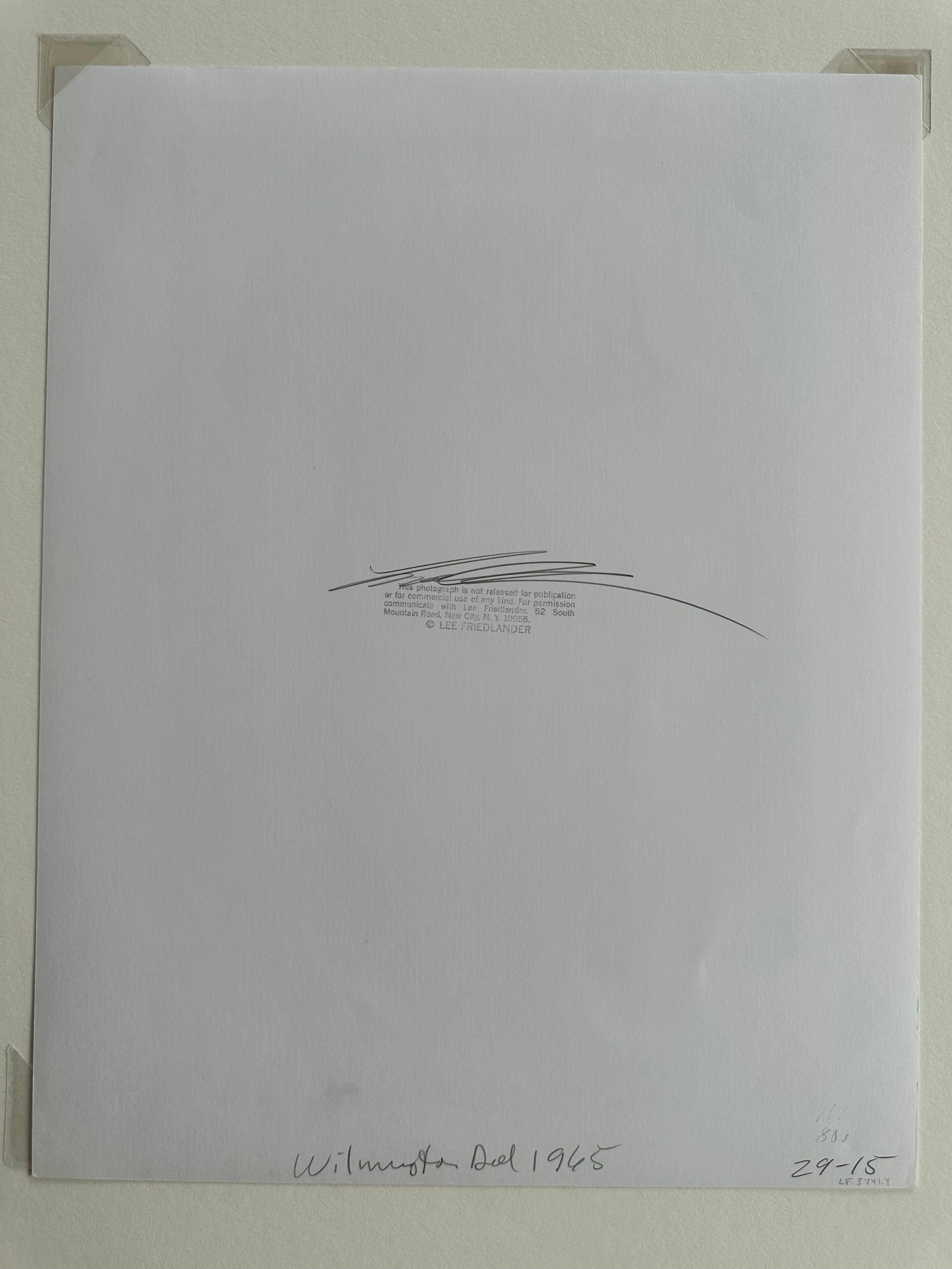 Lee Friedlander - Wilmington, Delaware - Stamp