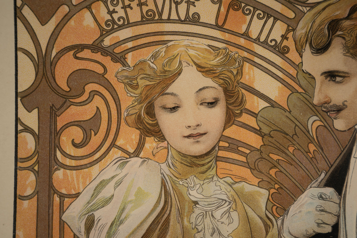 Alphonse Mucha - Flirt