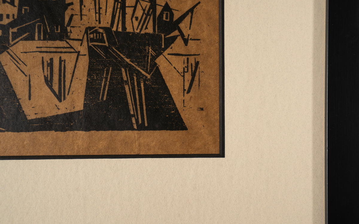 Lyonel Feininger - Schiffe am Hafenquai