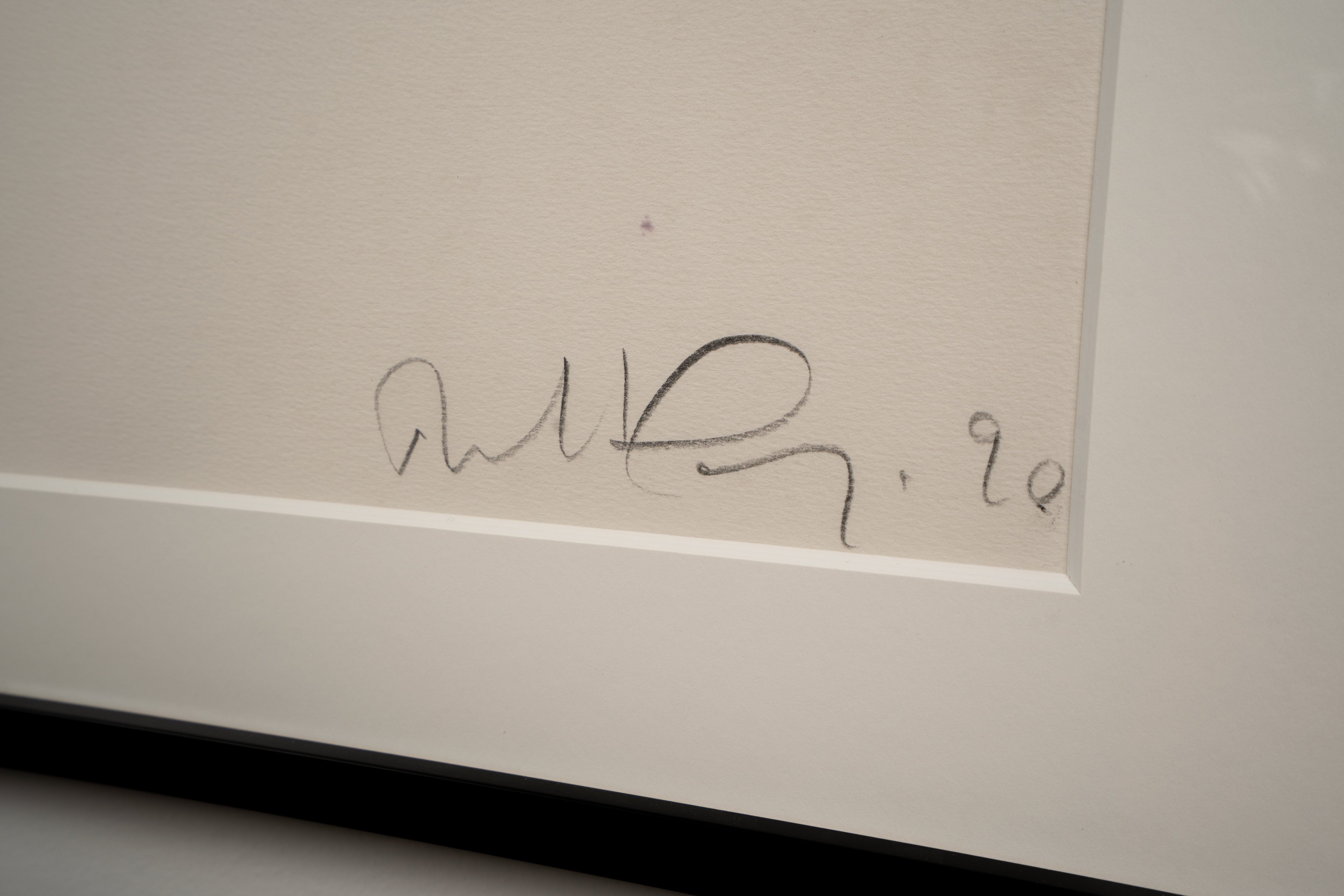 Robert Longo lithograph on paper titled -
Untitled V (from the Men in the Cities series) - Signature