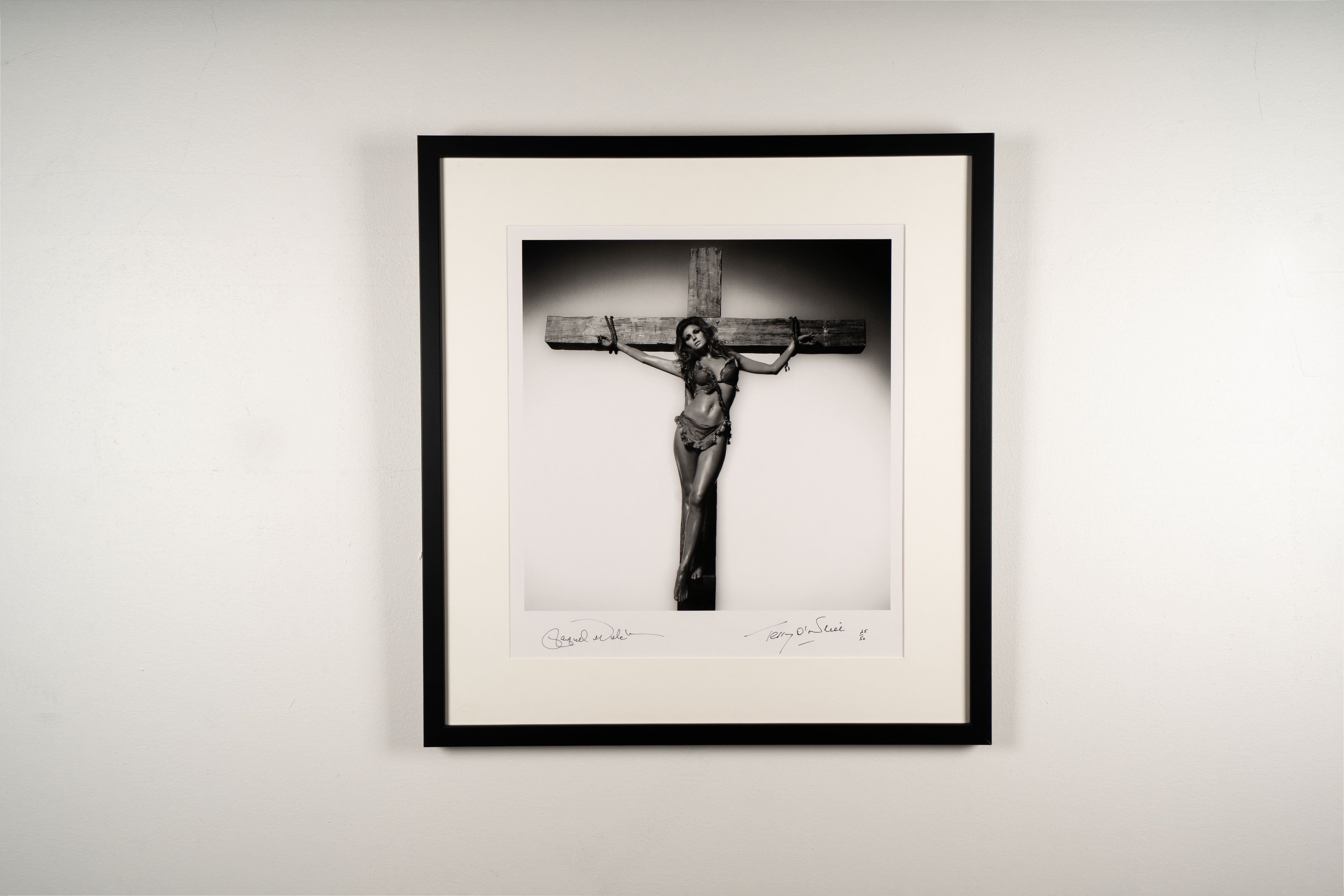 Terry O'Neill - Raquel Welch on the Cross - Co-Signed Edition - 20x24