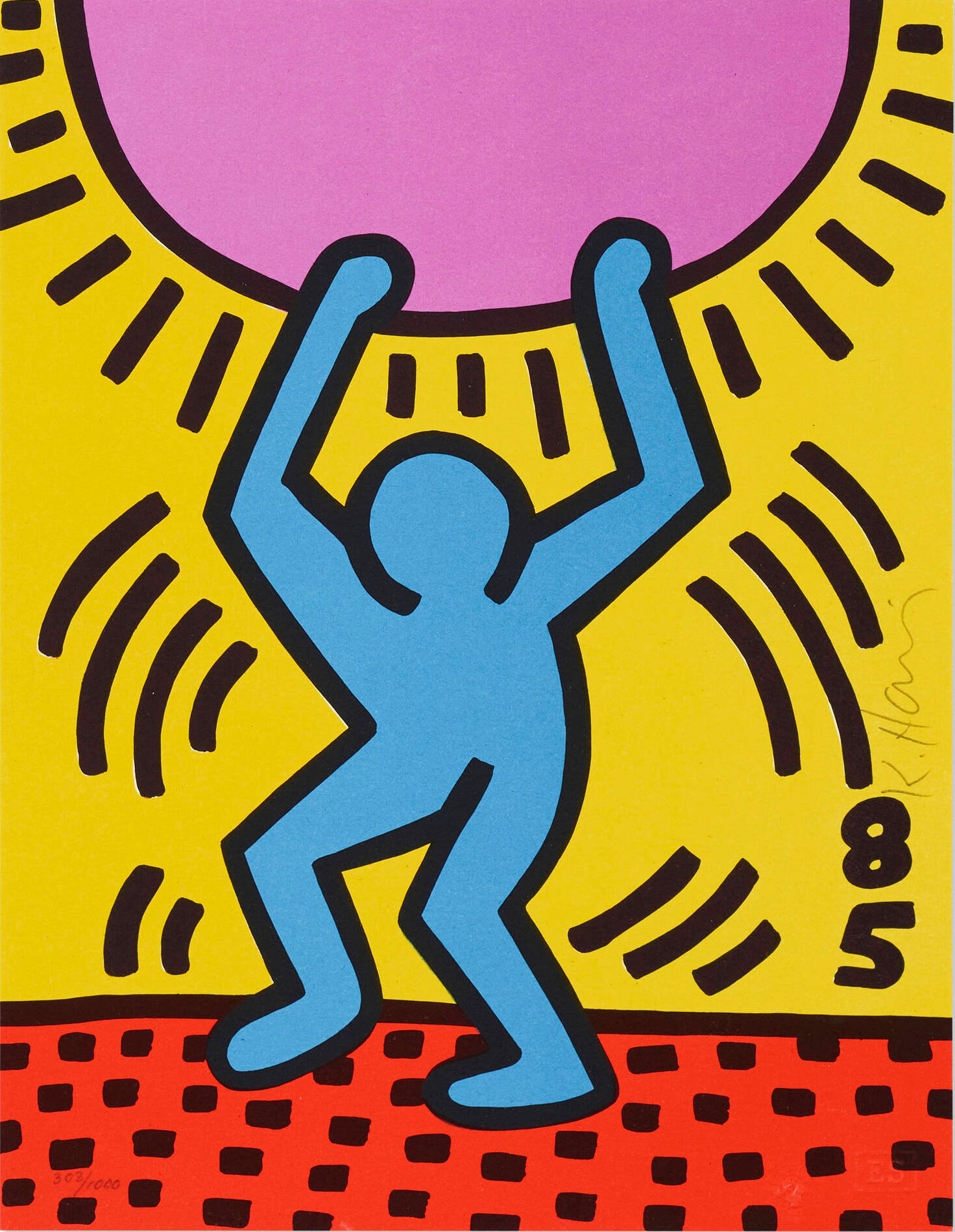 Keith Haring - International Youth Year - 1985