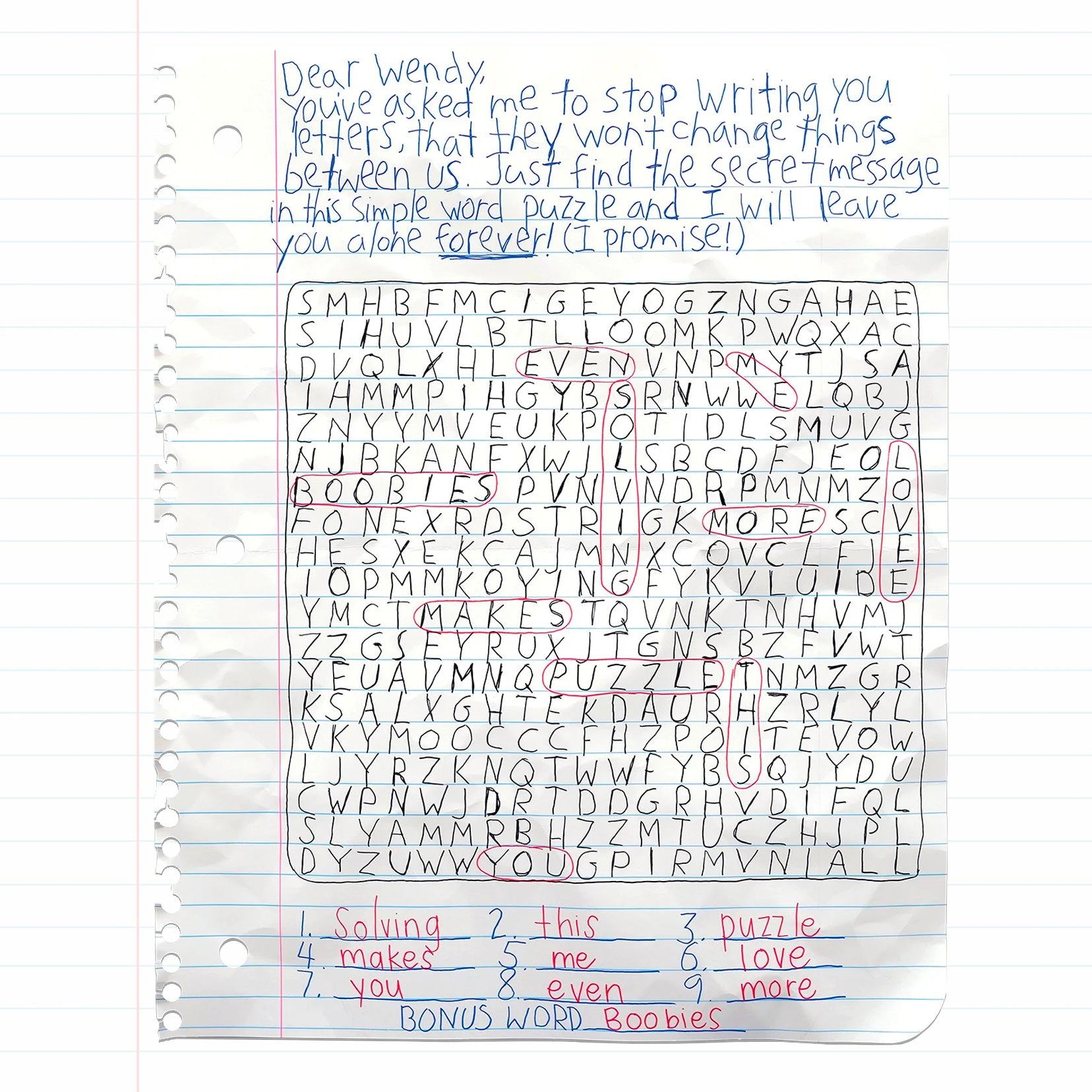 Adam Greener - Word Search