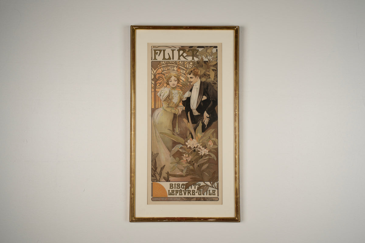 Alphonse Mucha - Flirt