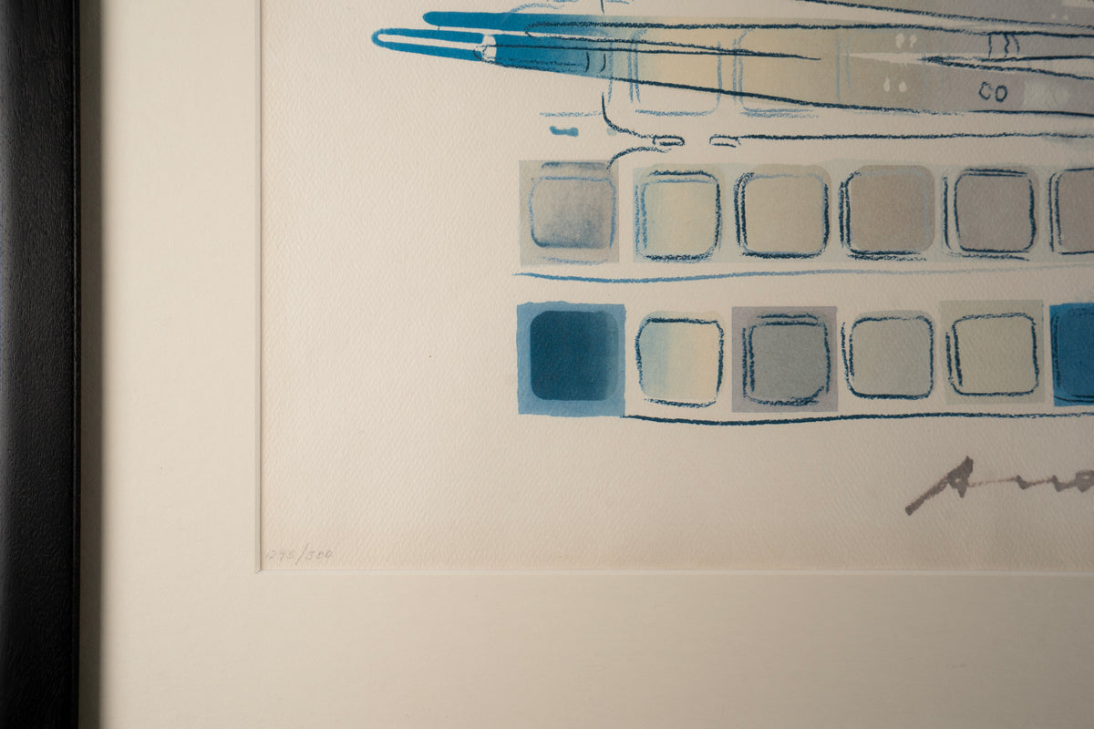 Andy Warhol Lithograph - Watercolor Paint Kit with Brushes -  Numbering