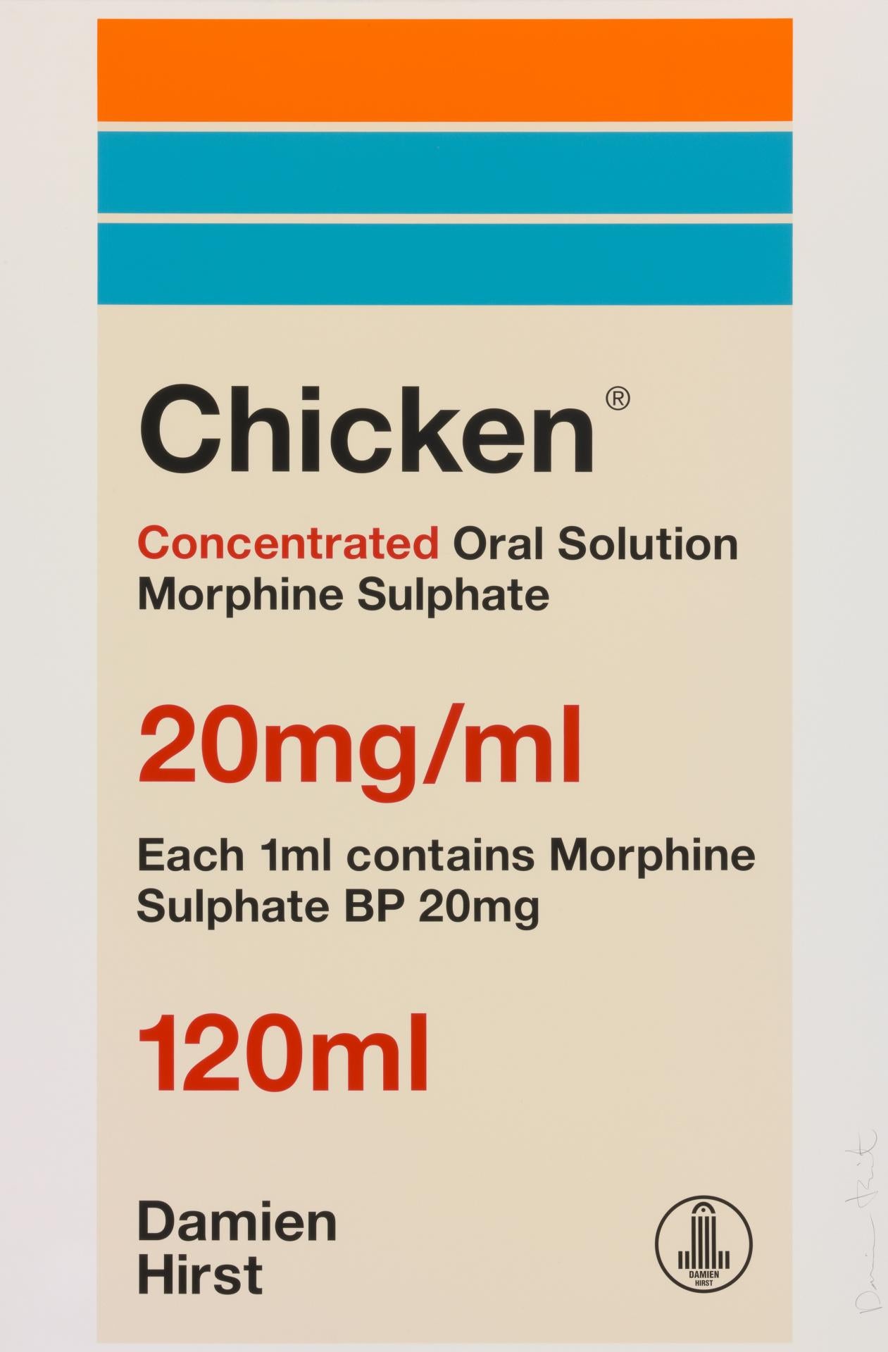 Damien Hirst - Chicken, from the Last Supper Series, Screenprint, 1999