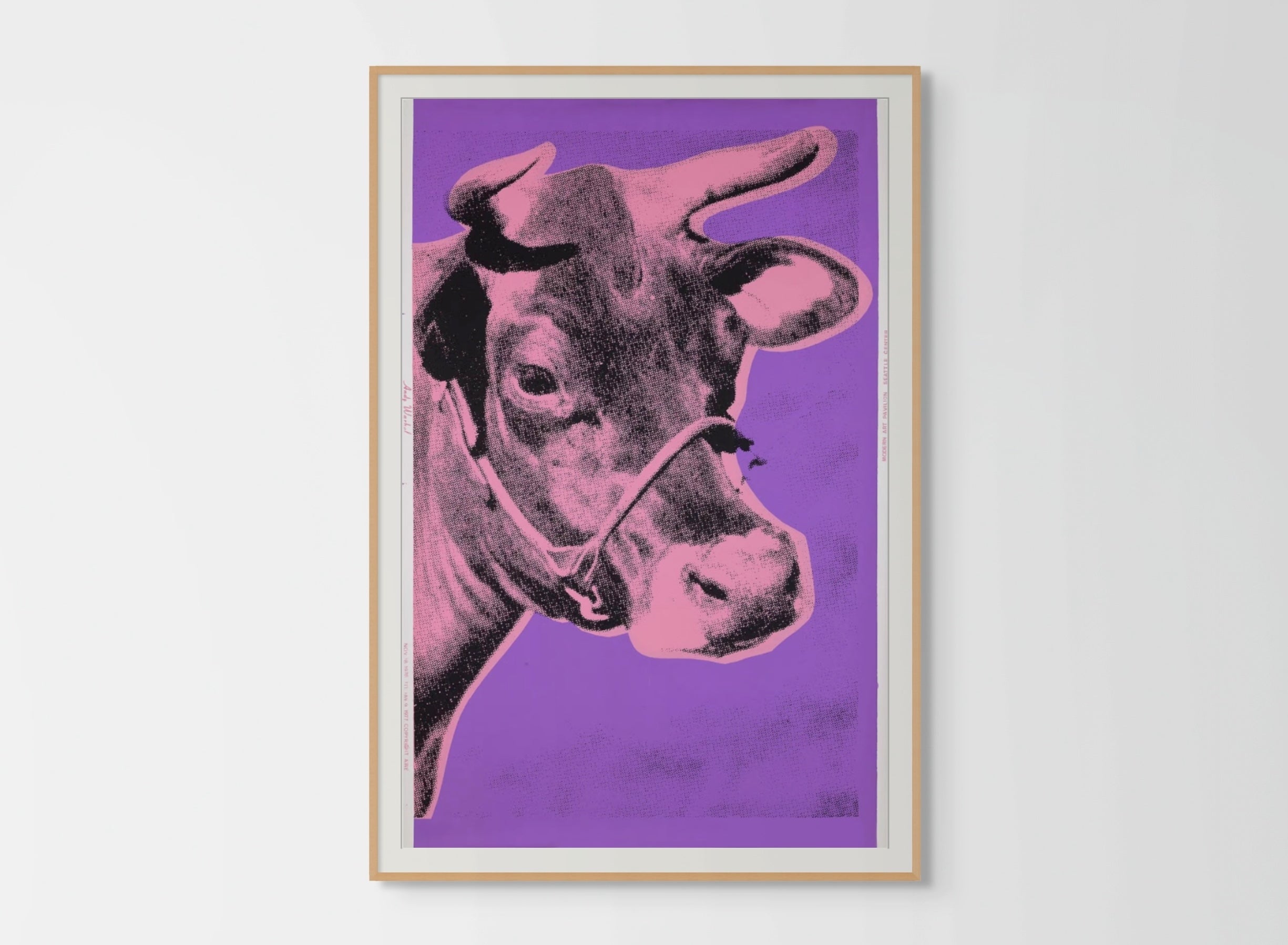 Andy Warhol - Purple Cow Wallpaper, 1976