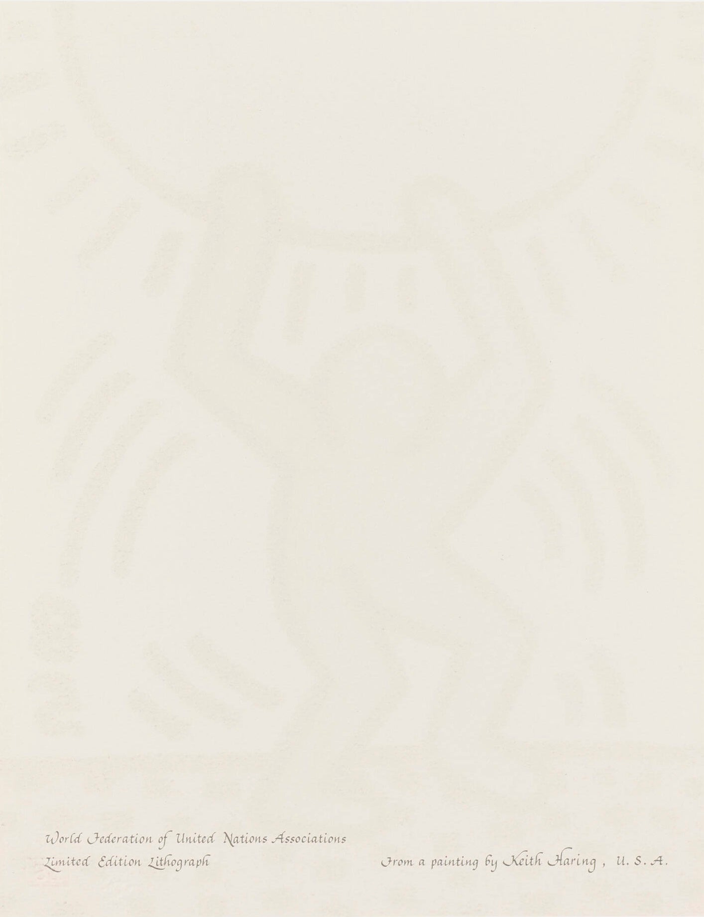 Keith Haring - International Youth Year - 1985